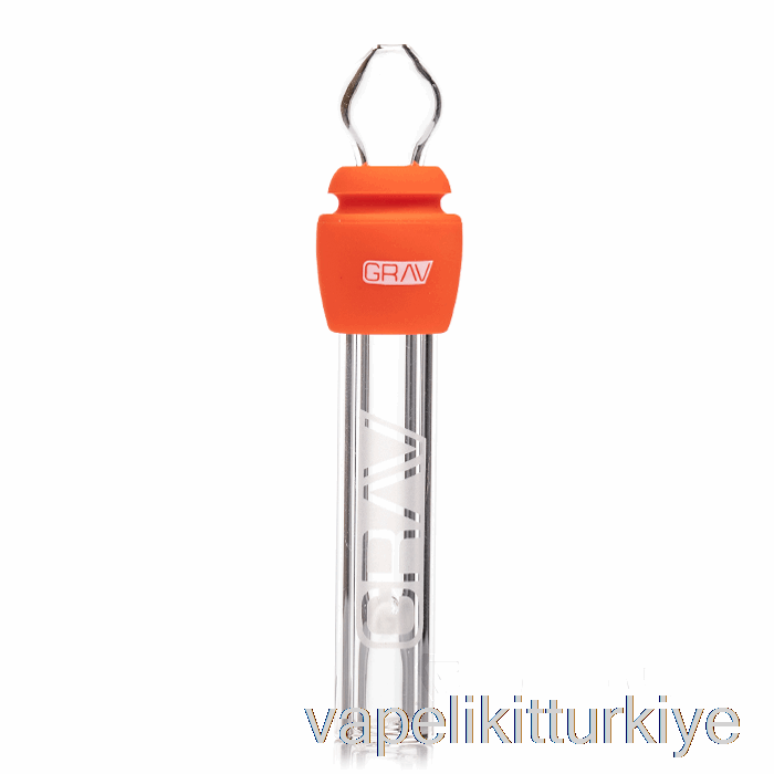 Silikon Kırmızı Turuncu Ile Vape Likit Grav Cam Künt